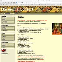Harmonia Consort barokk együttes weboldala